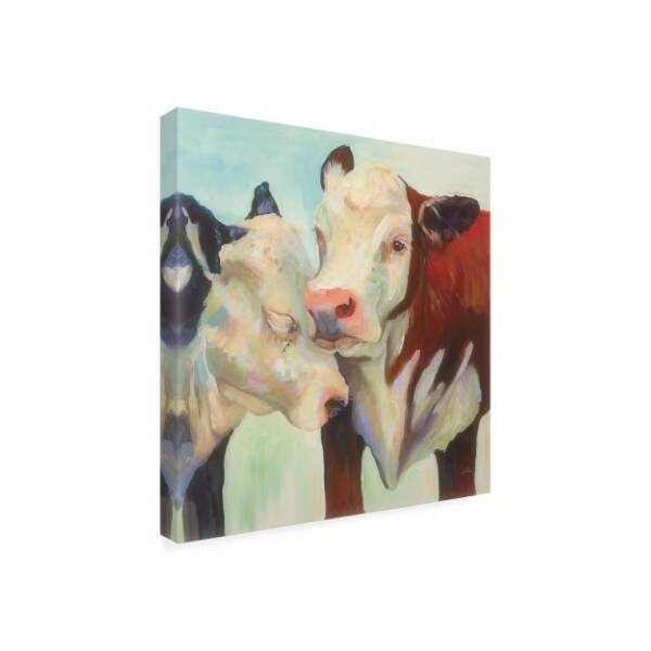 Trademark Fine Art Jeanette Vertentes 'In Love Hereford' Canvas Art, 18x18 - WAP11313-C1818GG