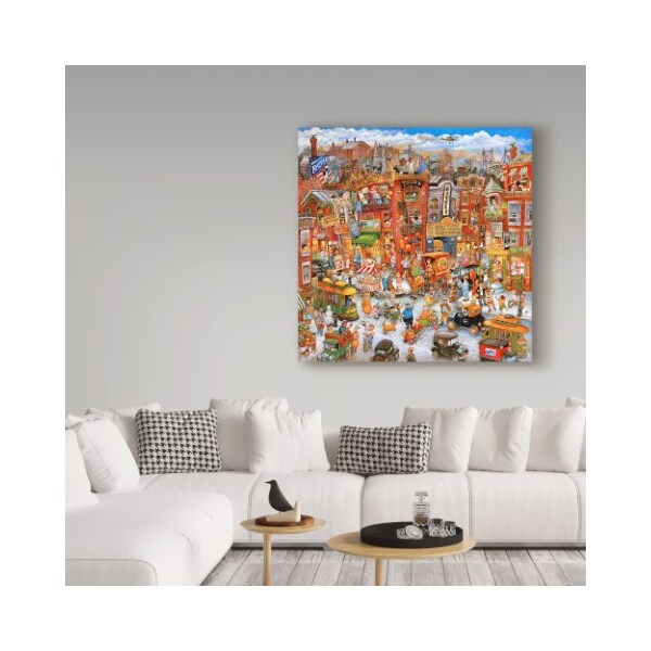 Trademark Fine Art Bill Bell 'Urban Scenes' Canvas Art, 14x14 - ALI25592-C1414GG