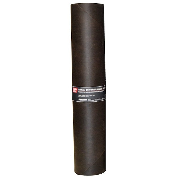 Grip-Rite Grip-Rite 3 ft. W X 144 ft. L Asphalt Smooth Saturated Organic Felt Paper 15 lb Black - FLT15D4869