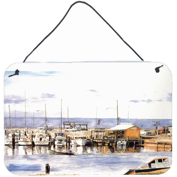 Carolines Treasures Pass Bait Shop Indoor Aluminium Metal Wall Or Door Hanging Prints - 1006DS812