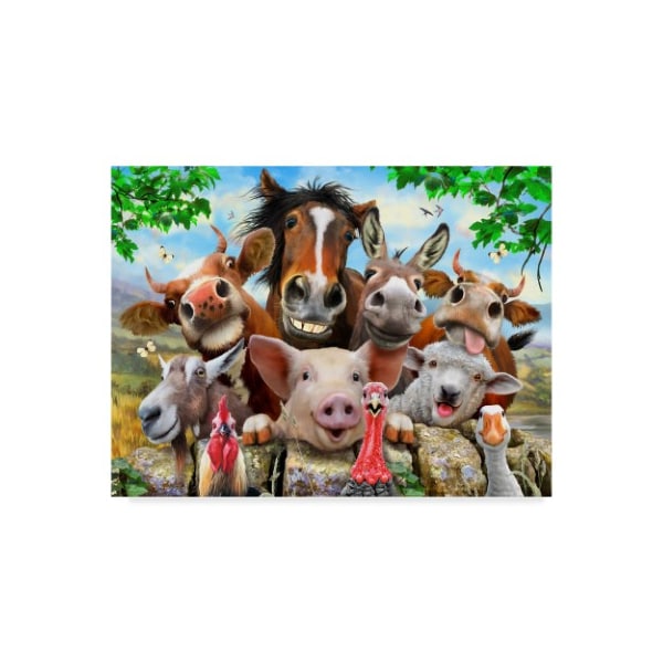 Trademark Fine Art Howard Robinson 'Happy Farm' Canvas Art, 14x19 - ALI23982-C1419GG