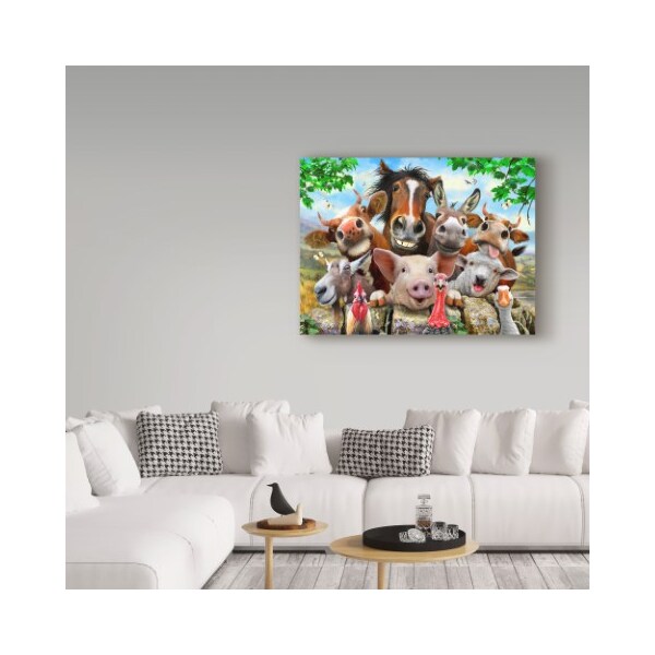 Trademark Fine Art Howard Robinson 'Happy Farm' Canvas Art, 14x19 - ALI23982-C1419GG
