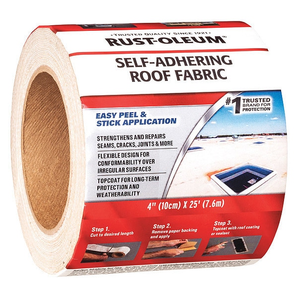 Rust-Oleum Roof Repair Tape, 4" x 25 ft., White - 345651