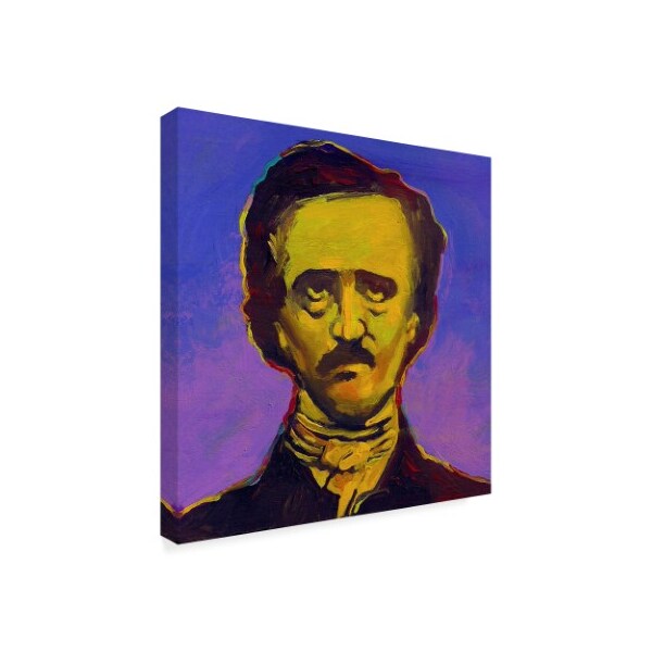 Trademark Fine Art Howie Green 'Edgar Allan Poe' Canvas Art, 14x14 - ALI35754-C1414GG