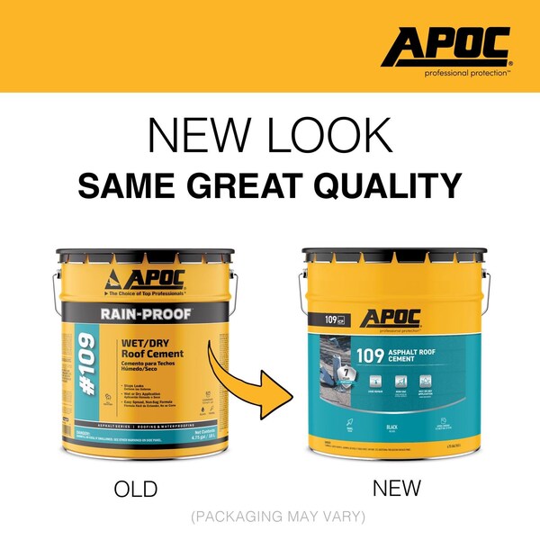 Apoc APOC Black Asphalt Roof Cement 5 gal - AP-1095
