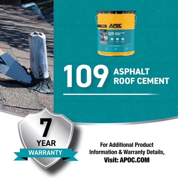 Apoc APOC Black Asphalt Roof Cement 5 gal - AP-1095