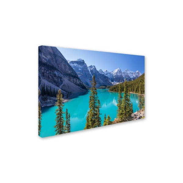 Trademark Fine Art Pierre Leclerc 'Turquoise Moraine Lake' Canvas Art, 22x32 - PL0331-C2232GG
