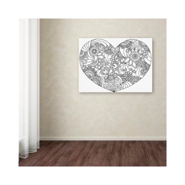 Trademark Fine Art Kathy G. Ahrens 'Mixed Coloring Book 45' Canvas Art, 24x32 - ALI3470-C2432GG