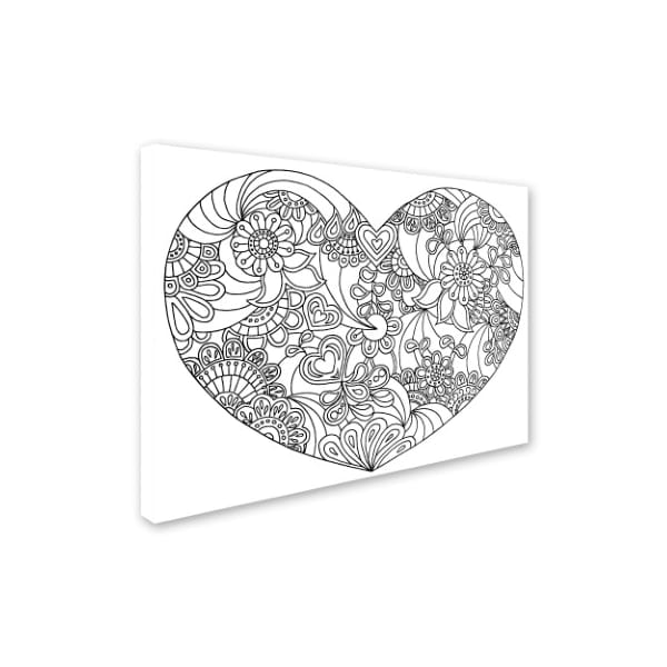 Trademark Fine Art Kathy G. Ahrens 'Mixed Coloring Book 45' Canvas Art, 24x32 - ALI3470-C2432GG
