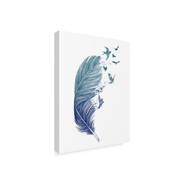 Trademark Fine Art Rachel Caldwell 'Fly Away Feather' Canvas Art, 14x19 - ALI43950-C1419GG