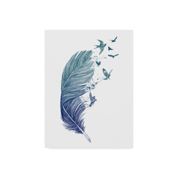 Trademark Fine Art Rachel Caldwell 'Fly Away Feather' Canvas Art, 14x19 - ALI43950-C1419GG