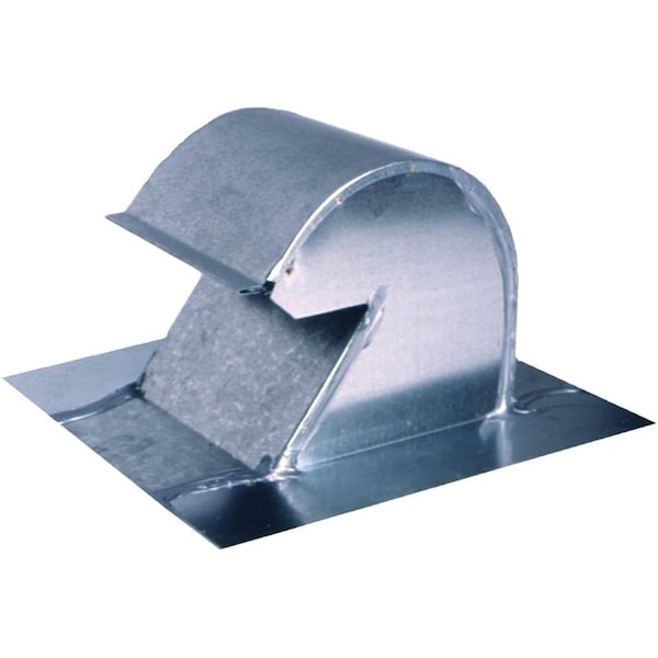 Master Flow Gooseneck Vent, 418 in OAL, 612 in OAW, Steel, Mill, Galvanized - GNV4