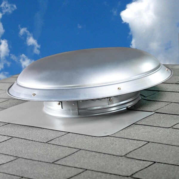 Maxx Air 4000 Series 1,600 CFM Roof Mount Power Attic Ventilator in Mill - CX4000AMUPS