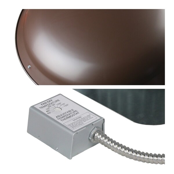Maxx Air 4000 Series 1,600 CFM Roof Mount Power Attic Ventilator in Brown - CX4000AMBRUPS