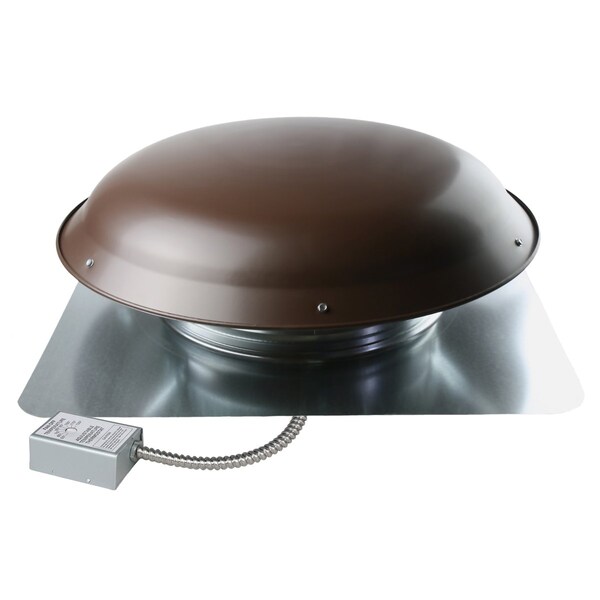 Maxx Air 4000 Series 1,600 CFM Roof Mount Power Attic Ventilator in Brown - CX4000AMBRUPS