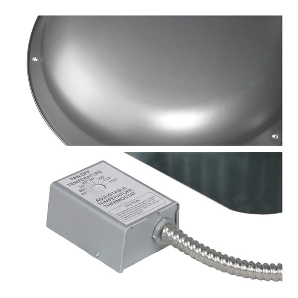 Maxx Air 4000 Series 1,600 CFM Roof Mount Power Attic Ventilator in Weathered Gray - CX4000AMWGUPS