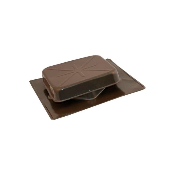 Ventamatic Cool Attic Galvanized Steel Square Top Static Vent, 51 Sq. in NFA, Weathered Gray, 6/Pack - STV-51 GVWG