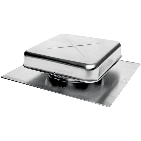 Lomanco LomanCool 550 Static Roof Vent, 15-3/8 in OAW, 50 sq-in Net Free Ventilating Area, Aluminum, Mill - 550PRO