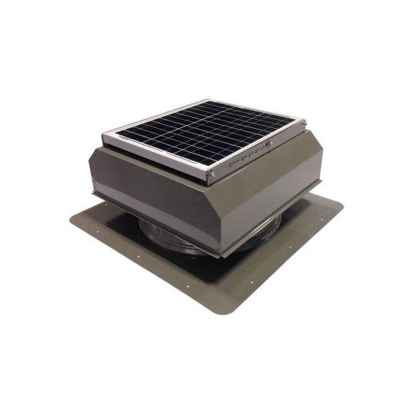 Attic Breeze Attic Breeze GEN 3 AB-3523A-GRY Self-Flashing Attached Solar Attic Fan 35W Gray - AB-3523A-GRY