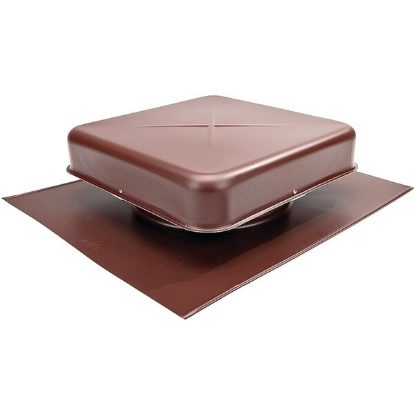 Lomanco LomanCool Static Vent, 1658 in OAW, 60 sqin Net Free Ventilating Area, Aluminum, Brown - 600BR