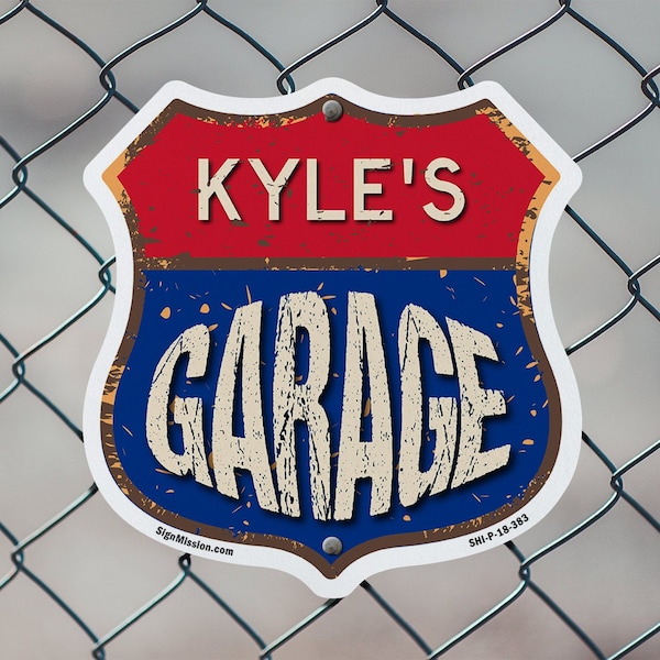 Signmission Kyle's Garage, 12 Inch X 12 Inch, Aluminum Metal Sign - SHI-A-12-383-KYLE