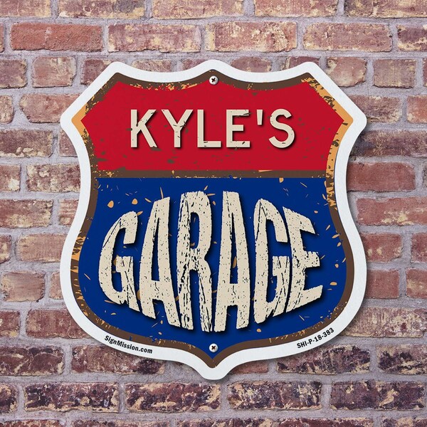 Signmission Kyle's Garage, 12 Inch X 12 Inch, Aluminum Metal Sign - SHI-A-12-383-KYLE