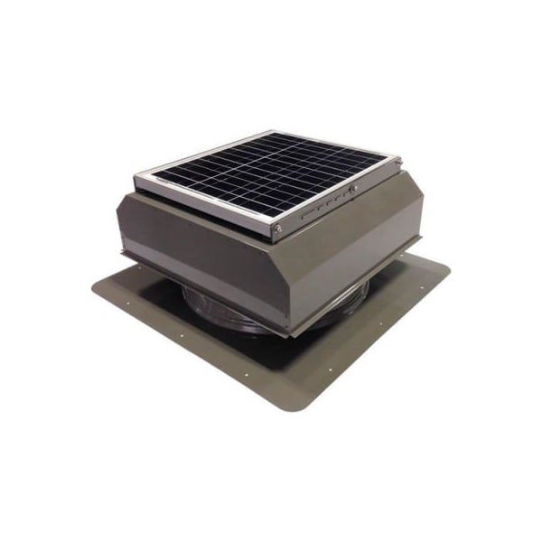 Attic Breeze Attic Breeze GEN 3 AB-2523A-GRY Self-Flashing Attached Solar Attic Fan 25W Gray - AB-2523A-GRY