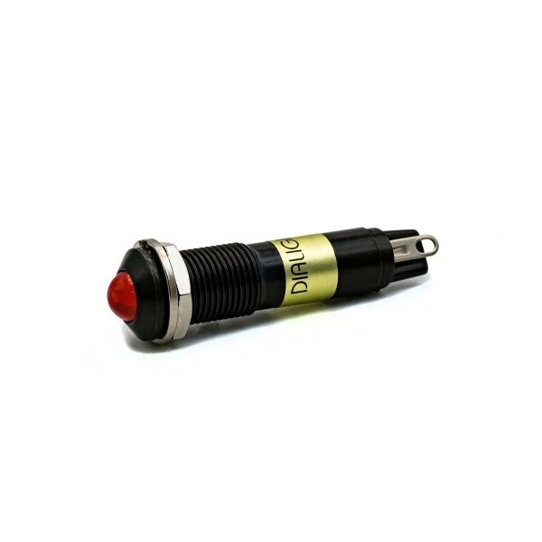 Dialight 9mm PMI R 24V Negro con empaque y junta - 609-2122-340F