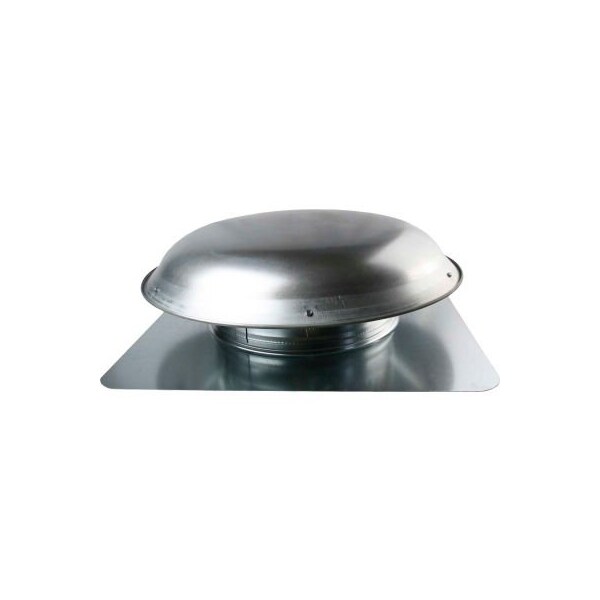 Ventamatic Cool Attic Galvanized Steel Round Vent, 144" Sq. in NFA, Mill, 1/Pack - VX25