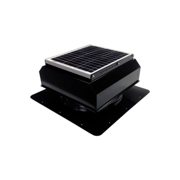 Attic Breeze Attic Breeze GEN 3 AB-2523A-BLK Self-Flashing Attached Solar Attic Fan 25W Black - AB-2523A-BLK