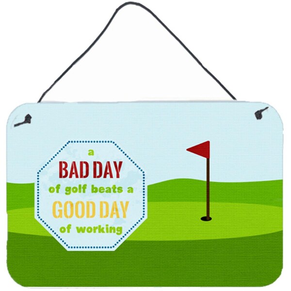 Carolines Treasures A Bad Day At Golf Aluminium Metal Wall Or Door Hanging Prints - SB3091DS812