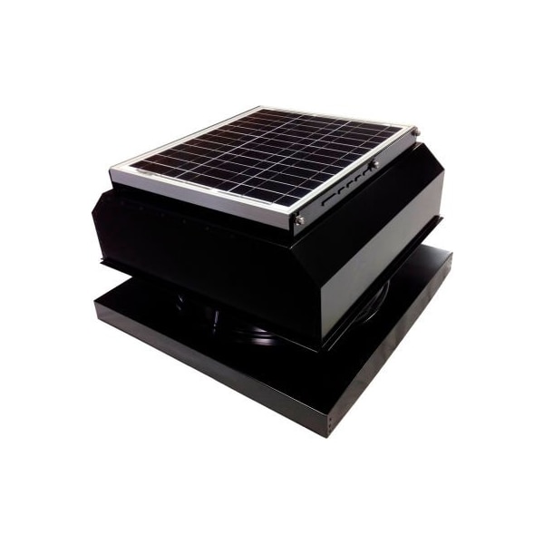 Attic Breeze Attic Breeze GEN 3 AB-3543A-BLK Curb Mount Attached Solar Attic Fan 35W Black - AB-3543A-BLK