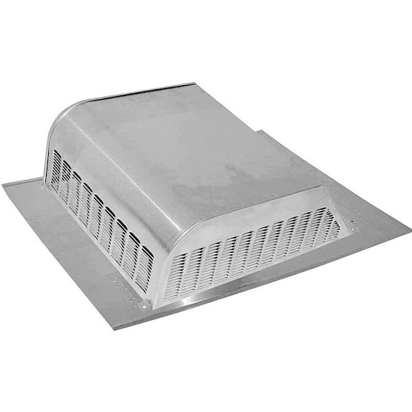 Lomanco LomanCool Static Roof Vent, 16 in OAW, 50 sq-in Net Free Ventilating Area, Aluminum, Mill - 750