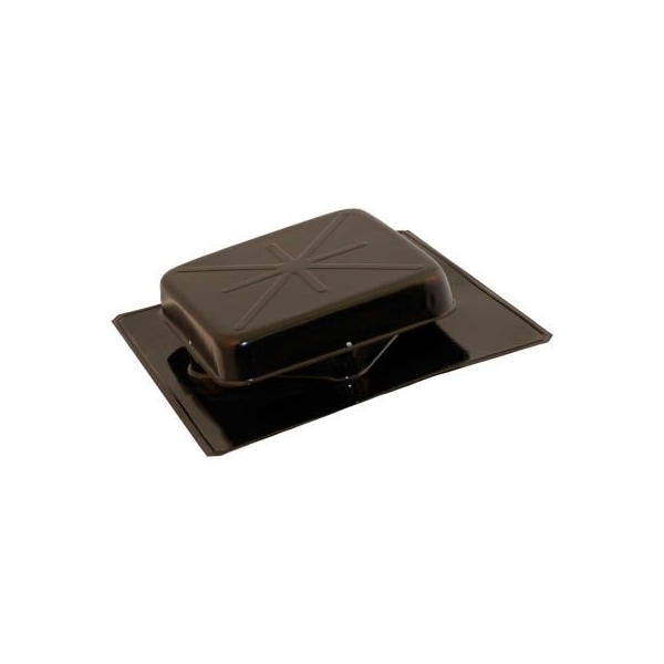 Ventamatic Cool Attic Galvanized Steel Square Top Static Vent, 51 Sq. in NFA, Black, 6/Pack - STV-51 GVBLK