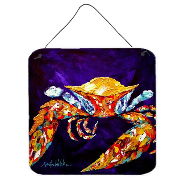 Micasa Crab The Right Stuff Aluminium Metal Wall Or Door Hanging Prints - MI236926