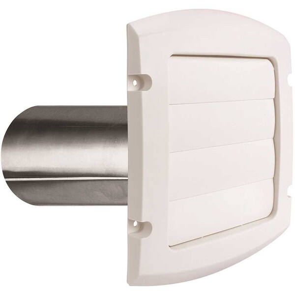Everbilt 6 in. Louvered Exhaust Hood in White - BLH6WHD