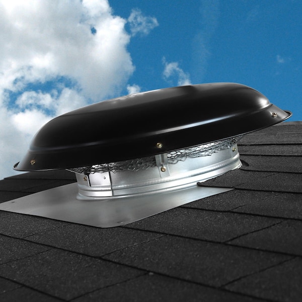 Maxx Air 4000 Series 1,600 CFM Roof Mount Power Attic Ventilator in Black - CX4000AMBLUPS