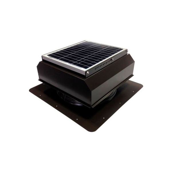 Attic Breeze Attic Breeze GEN 3 AB-3523A-BRN Self-Flashing Attached Solar Attic Fan 35W Brown - AB-3523A-BRN