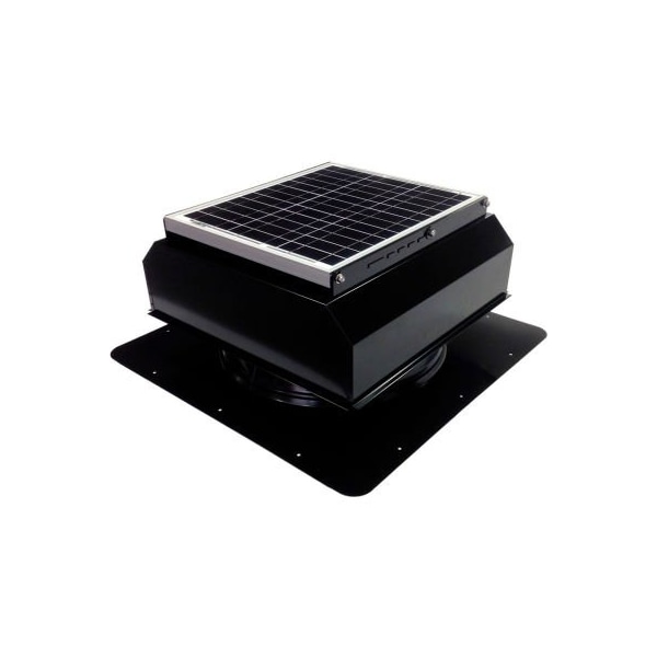 Attic Breeze Attic Breeze GEN 3 AB-3523A-BLK Self-Flashing Attached Solar Attic Fan 35W Black - AB-3523A-BLK