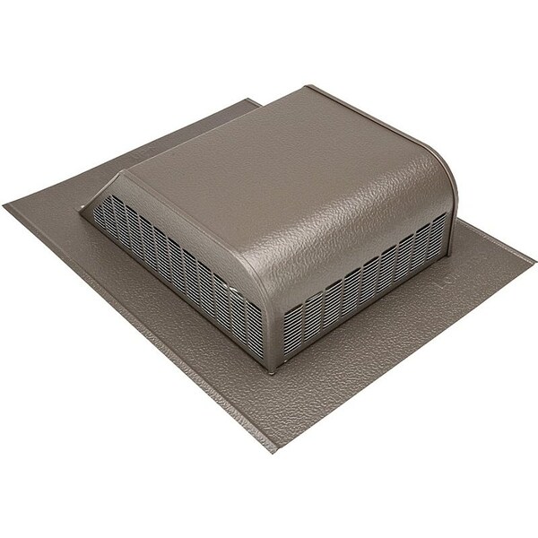 Lomanco LomanCool Static Roof Vent, 16 in OAW, 50 sq-in Net Free Ventilating Area, Aluminum, Weathered Bronze - 750WB