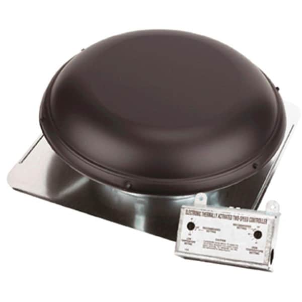 Air-Vent Air Vent 53848 All Season Roof Mounted Metal Power Attic Ventilator - Brown - AI576317