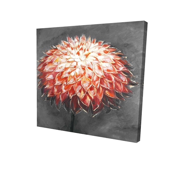 Fondo 16 x 16 in. Abstract Dahlia Flower-Print on Canvas - FO2791366
