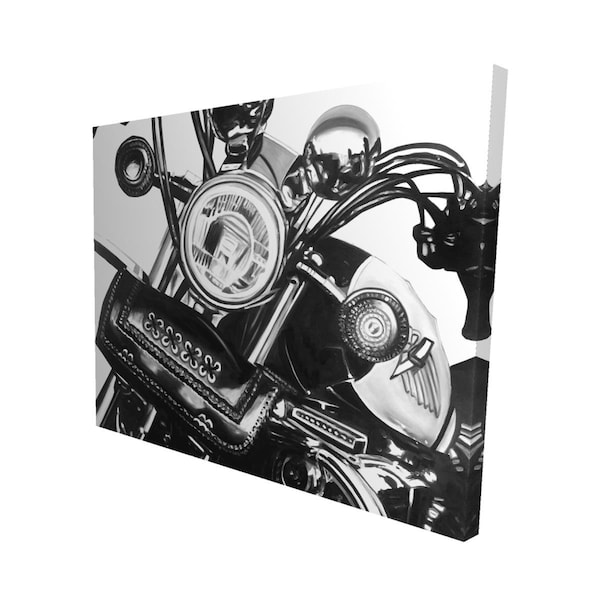 Begin Home Decor 16 x 20 in. Realistic Motorcycle-Print on Canvas - 2080-1620-TR56