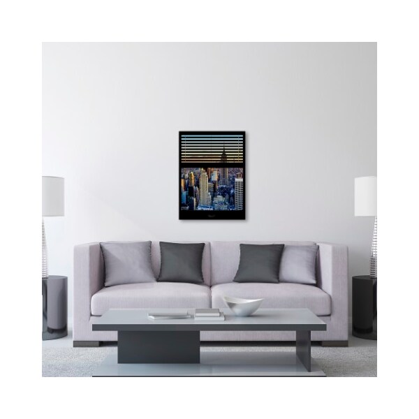 Trademark Fine Art Philippe Hugonnard 'Window View NYC Sunset 6' Canvas Art, 24x32 - PH0004-C2432GG