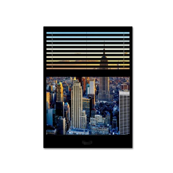 Trademark Fine Art Philippe Hugonnard 'Window View NYC Sunset 6' Canvas Art, 24x32 - PH0004-C2432GG