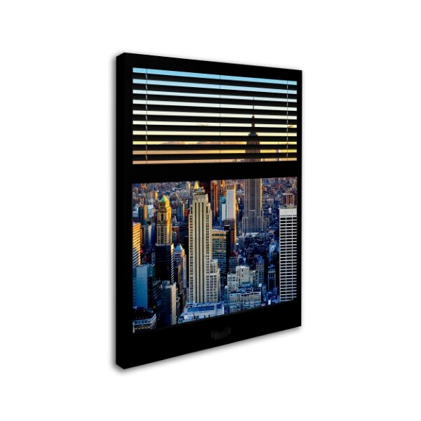 Trademark Fine Art Philippe Hugonnard 'Window View NYC Sunset 6' Canvas Art, 24x32 - PH0004-C2432GG