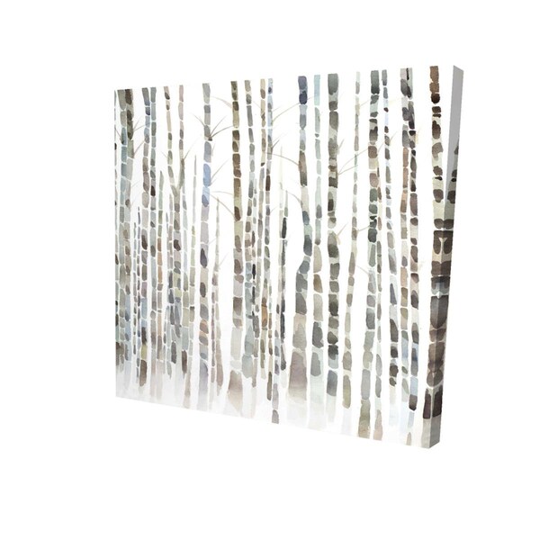 Begin Home Decor 32 x 32 in. Birch Trees Forest-Print on Canvas - 2080-3232-LA135