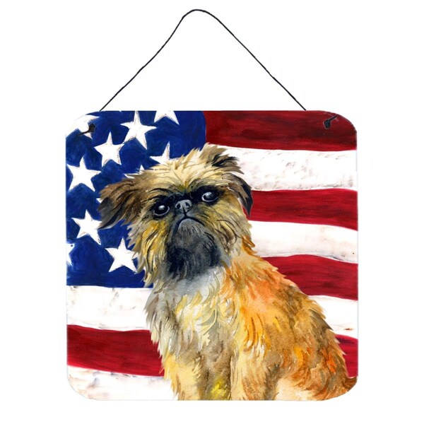 Carolines Treasures Brussels Griffon Patriotic Wall or Door Hanging Prints - BB9687DS66