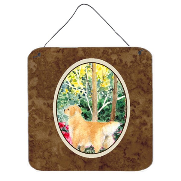 Carolines Treasures Golden Retriever Aluminium Metal Wall Or Door Hanging Prints - SS8886DS66