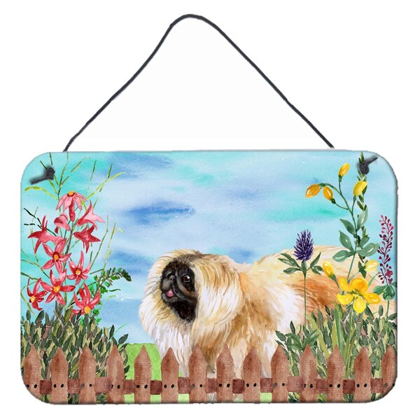 Carolines Treasures Pekingese Spring Wall or Door Hanging Prints, 8 x 12 in. - CK1243DS812
